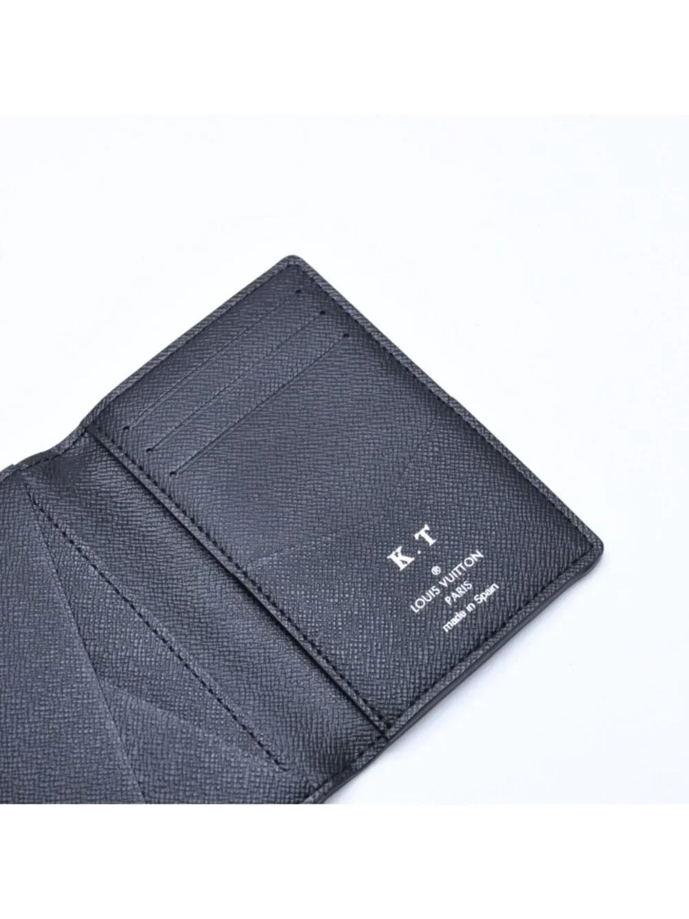 Louis Vuitton Pocket Organizer Card Case KT Damier Black
